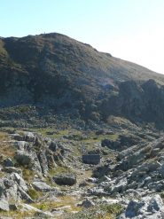 Punta del vallone e canalone dal rif. Chiaromonte verso il Bec Feumunt