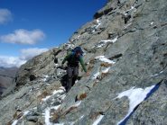 Discesa nel tratto più delicato