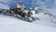 anticima e Cima di Entrelor, dalla parte alta della cresta NE (26-9-2010)