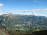 visuale verso Est salendo al Grignone