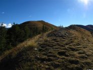 Inizio del nostro crinale dalla Baisse de Ferisson