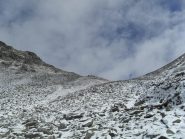 in arrivo al colle del Trayo