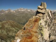 panorama verso il grampa dal monte bessun