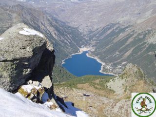 il lago di ceresole dal colle della crocetta