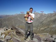 Io in punta alla Cime du Diable con Tata-