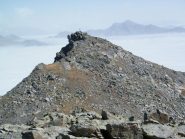 La cima vista dall'anticima