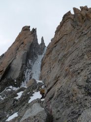 in traverso (facile) verso il couloir