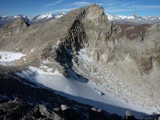 ghiacciaio e punta di valdeserta