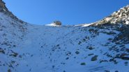 Tratto innevato prima del colle