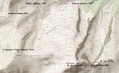 Costiera Colle la Roussa-M. Uja con denominazione CTR