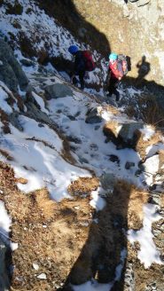 l'unico tratto innevato