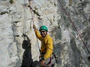 Dominique in attesa di salire