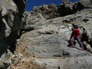aggirando l'ostacolo prima del colletto