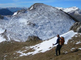 Verso la Cima Ovest 1704 m.