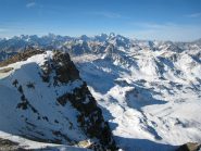 Vista sugli Ecrin dalla cima