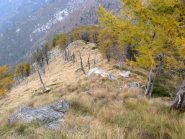 Inizio della cresta nord