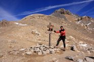 io al Col des Houerts con la Pointe d'Escreins ben visibile al centro (23-10-2010)