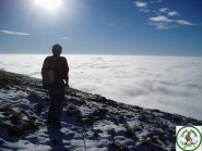 salendo l'ultimo tratto