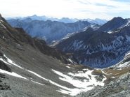 panorami dal colle verso il percorso di salita