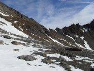 qualche traverso in neve prima del colle,ormai vicino