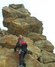 Renzo in salita al 1° picco