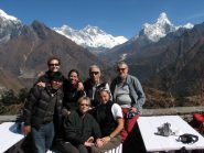 Everest view, sullo sfondo Everest Lhotse e Amadablan
