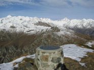 Vetta di Punta Arbella con sfondo M.Colombo e Torre Lavina