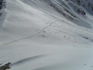 la mia traccia di salita