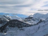 Vista dell'itinerario dalla colla balma