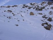 prime pennellate sotto la cresta di vetta