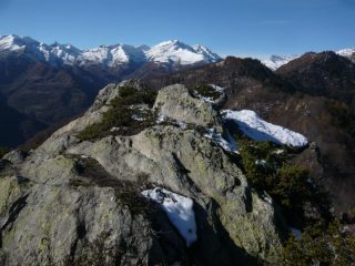 cima della testa di pertià