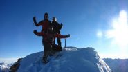 Massimo, Maria Carla e Stelvio in vetta (autoscatto) (13-11-2010)