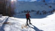tratto pianeggiante del Vallon Claous a circa 2400 m