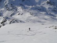 la parte finale di salita vista dall'alto
