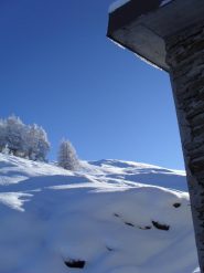 l'arrivo a Champchenille,la punta Pierre sullo sfondo