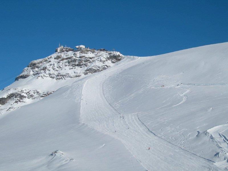 la pista del Ventina dal passo