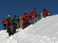Il gruppo in vetta