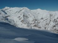 il versante di salita dalla cima