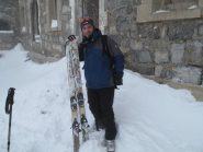 Andrea con gli ski nuovi