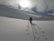 appena arrivati sulla dorsale prima della nebbia totale che ci ha fatto desistere