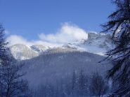 arrivo...cielo blu dalla cima all'auto