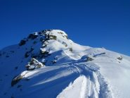 in prossimità della vetta