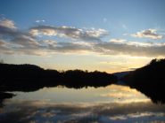 Tramonto sul lago Pistono