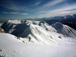 dalla cima vista su Borel, Omo, Bram, Grum e Gorfi