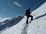 sul ripido tratto finale