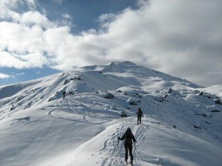in salita sulla dorsale finale