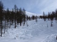 Il tratto con neve migliore (e infatti si vede)