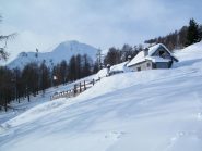 La vetta vista dalle ultime baite
