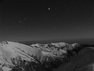 neve in bianco e nero