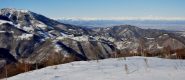 panorama sulla pianura e arco alpino...